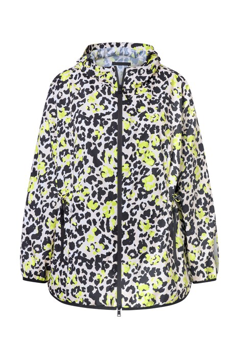 Pláštěnka, lehká, leopardí vzor, nepromokavá, dvoucestný zip