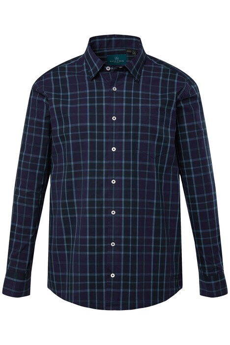 Kostkovaná košile Boston Park, dlouhé rukávy, Kent límeček, Comfort střih, do 8XL