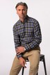 Boston Park ternet flannelskjorte, lange ærmer, buttondown-krave, comfort fit, op til str. 8 XL