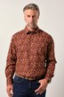 Chemise à fleurs Boston Park. Manches longues, col Kent. Coupe Comfort Fit - jusqu'au 8 XL