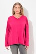 Sweat-shirt oversize, manches longues et col en V, flocage étoiles