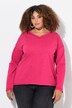 Sweat-shirt oversize, manches longues et col en V, flocage étoiles