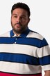 Men+ poloshirt, korte ærmer, stribet piqué-stof, mavevenlig pasform, op til str. 8 XL