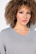 T-shirt, pyntesømme, rund hals, korte ærmer