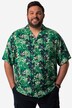 Men+ skjorte, korte ærmer, blomsterprint, Cuba-krave, op til str. 8XL