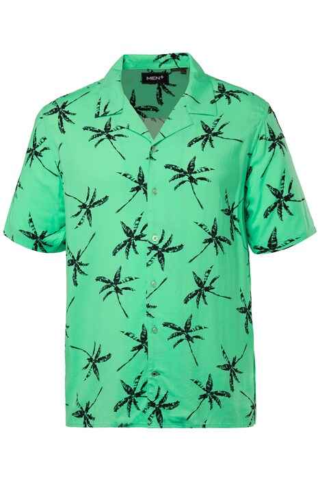 Košile Men+, krátké rukávy, palmový potisk, Cuba líemeček, do 8XL