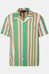 Chemise à rayures Men+, manches courtes et col cubain - jusqu'au 8 XL