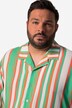 Chemise à rayures Men+, manches courtes et col cubain - jusqu'au 8 XL