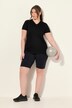 Leggings-shorts, hurtigtørkende, hullmønster, lomme