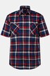 Men+ ternet skjorte, korte ærmer, Kent-krave, comfort fit, op til str. 8XL