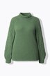 Pullover, kabelmotief, opstaande kraag, lange mouwen, biologisch katoen