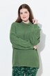 Pullover, kabelmotief, opstaande kraag, lange mouwen, biologisch katoen