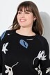 Sweater, blade, bådudskæring, lange ærmer, økologisk bomuld
