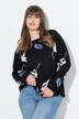 Sweater, blade, bådudskæring, lange ærmer, økologisk bomuld