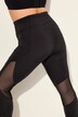 Sportsleggings, mesh-indsatser, lomme, genanvendt materiale