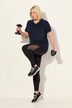 Sportsleggings, mesh-indsatser, lomme, genanvendt materiale