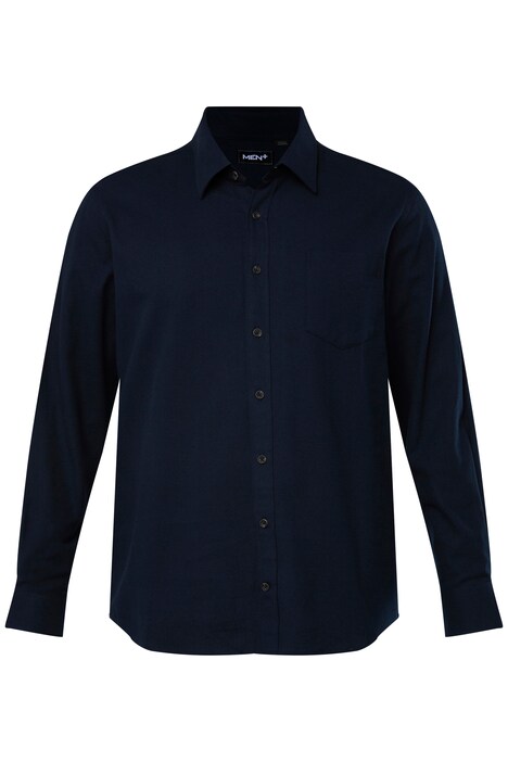 Flanelová košile Men+, dlouhé rukávy, Kent límeček, Comfort střih, do 8XL