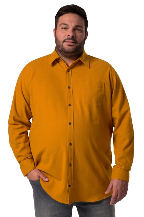 Flanelová košile Men+, dlouhé rukávy, Kent límeček, Comfort střih, do 8XL