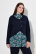 Sweatvest, bladeren, capuchon, lange mouwen, biologisch katoen