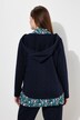 Sweatvest, bladeren, capuchon, lange mouwen, biologisch katoen