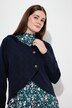 Sweatvest, bladeren, capuchon, lange mouwen, biologisch katoen
