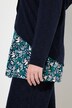 Sweatvest, bladeren, capuchon, lange mouwen, biologisch katoen