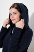 Sweatvest, bladeren, capuchon, lange mouwen, biologisch katoen