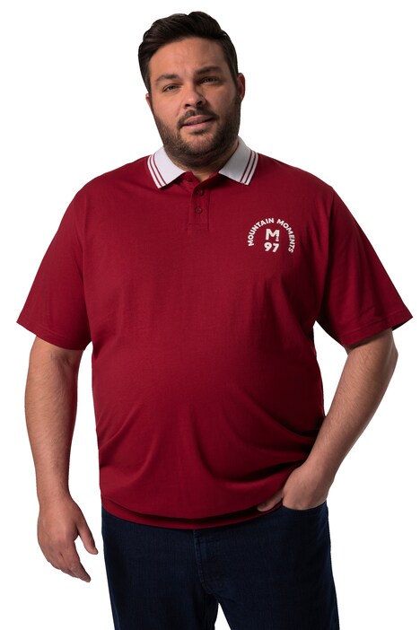 Polokošile Men+, břišní střih, krátké rukávy, polo límeček, do 8XL