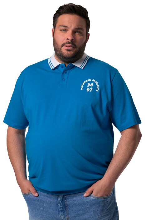 Polokošile Men+, břišní střih, krátké rukávy, polo límeček, do 8XL