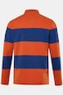 Men+ poloshirt, langærmet, stribet piqué, op til str. 8 XL