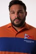 Men+ poloshirt, langærmet, stribet piqué, op til str. 8 XL