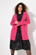 Cardigan, oversized, gemêleerde breimix, lange mouwen