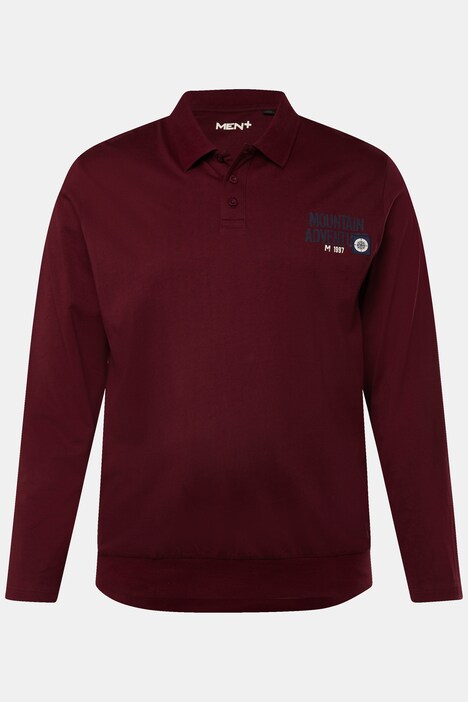 Men+ poloshirt, lange mouwen, Buik-Fit, tot 8XL