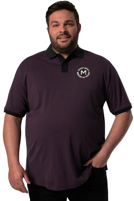 Polokošile Men+, krátké rukávy, potisk na hrudi, do 8XL