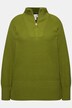 Jersey troyer de punto, cuello alzado, cremallera, manga larga