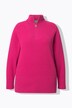 Pull camionneur en maille, col montant, manches longues et fermeture zippée
