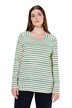Tričko, pruhy, hranatý výstřih, dlouhé rukávy, biobavlna