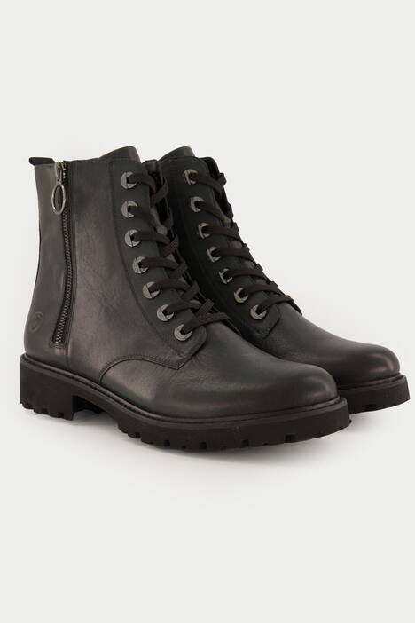 Remonte leren bikerboots, rits, wijdte G