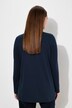 T-shirt en coton bio, décolleté en V drapé et manches longues