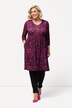 Longshirt, A-lijn, tuniekhals, 3/4-mouwen