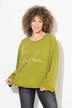 Genser/sweatshirt, broderi, rund hals, lange ermer, rullekanter