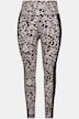 Sportsleggings, leopardmønster, hurtigtørkende, resirkulert
