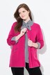 Cardigan long à col rond, broderie cerf, coupe évasée