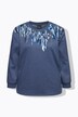 Genser/sweatshirt, paljetter, rund hals, langermet