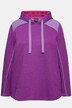 Hoodie, wafelpiqué, A-lijn, capuchon, lange mouwen