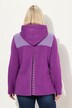 Hoodie, wafelpiqué, A-lijn, capuchon, lange mouwen
