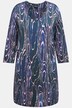 Slinky longshirt, marmerdesign, V-hals, 3/4-mouwen