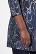 Slinky longshirt, marmerdesign, V-hals, 3/4-mouwen