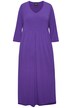 Žerzejové šaty, A střih, výstřih do V, 3/4 rukávy, kapsy