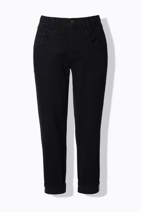 Wortel-jeans, wijde pasvorm, 5-pocket model